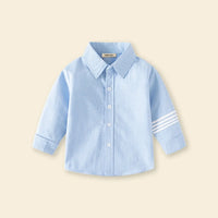 Boys Light Blue Long Sleeves Regular Shirt Shirts