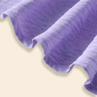 Girls Purple Ruffled One Shoulder Flared Dress Casual Dresses