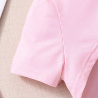Girls Pink Crop Top & Camisole With Printed Shorts Set Sets
