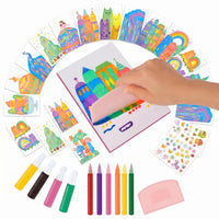 Rainbow Scratch Art Kit for Kids -DIY Magic Scratch Painting Set with 20 Art Cards, Stickers & Creative Craft Activities Trending Accessories