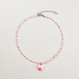 Pack Of 5 Girls Multicolour Charm Beaded Necklace Sets Necklace and Chains
