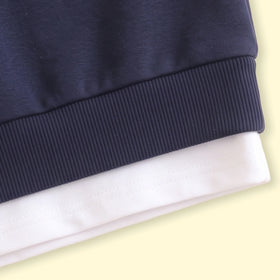 Boys Navy Blue Embroidered Sweatshirt & Joggers Sets 2 pc. Sets