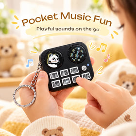 Panda DJ Keychain for Kids - Musical Toy Keyring Trending Accessories