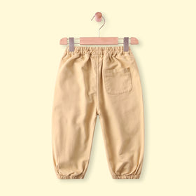 Boys Beige Relaxed Fit Pants Pants