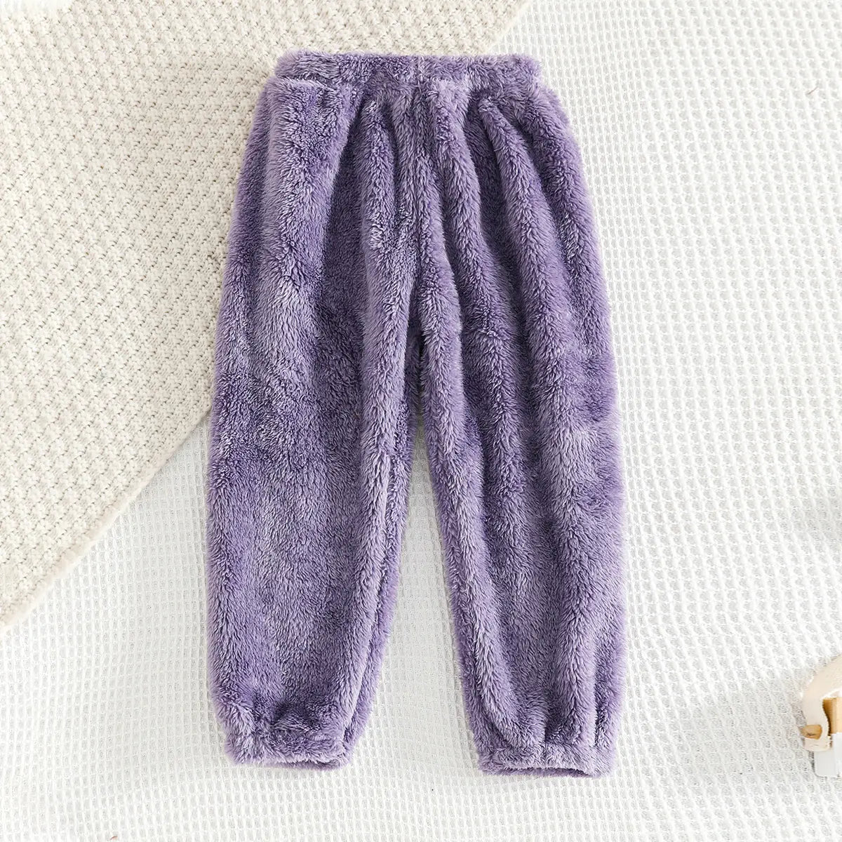 Girls Purple Polar Fleece Hooded Jacket With Jogger Co-ord Sets Sets