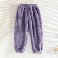 Girls Purple Polar Fleece Hooded Jacket With Jogger Co-ord Sets Sets