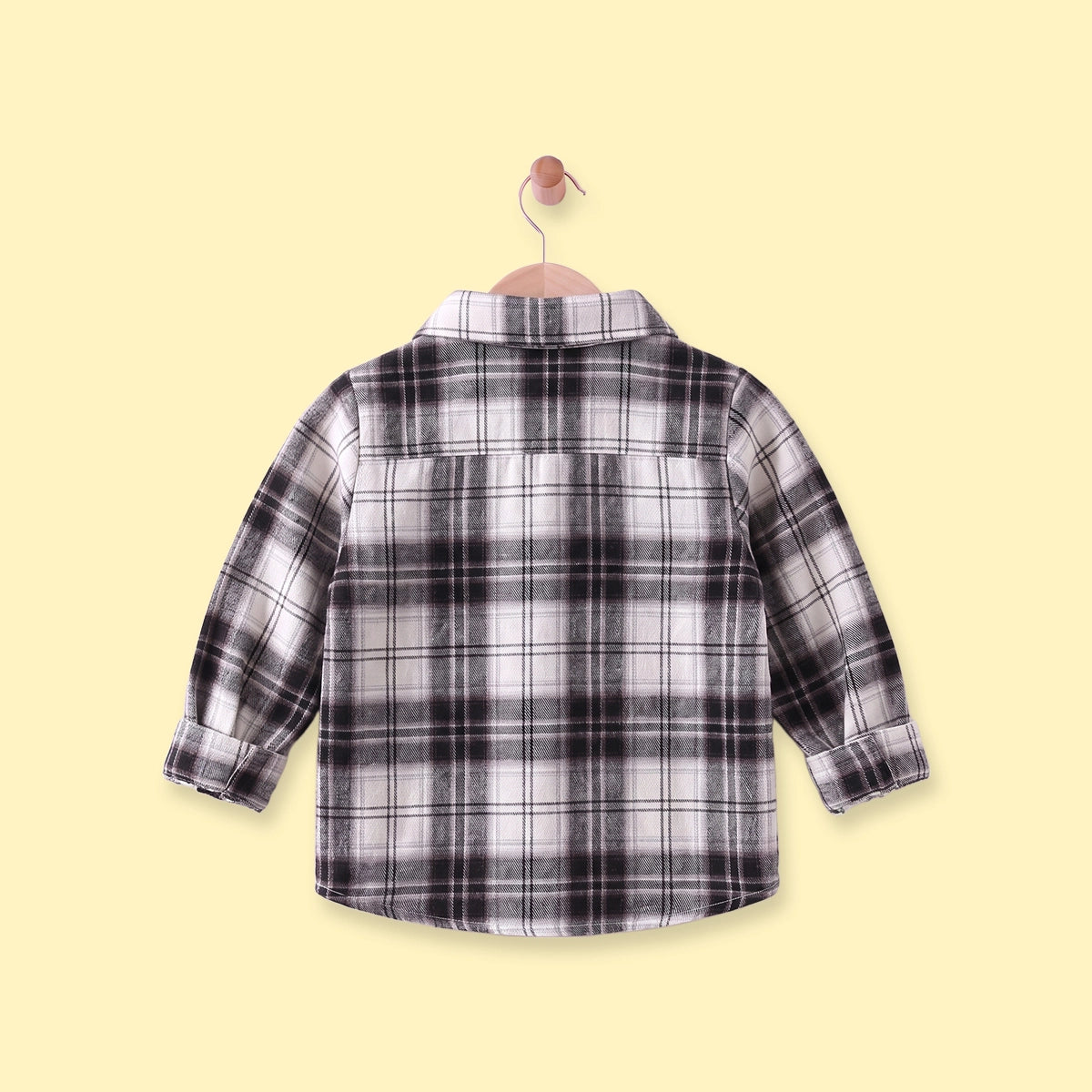 Boys Black Checked Long Sleeve Shirt Shirts