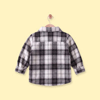 Boys Black Checked Long Sleeve Shirt Shirts