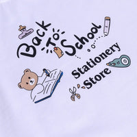Boys Green Typographic Printed Short Sleeves Shirt With Elasticated Shorts And Printed T-shirt Sets 3 pc. Sets