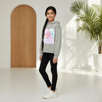 Girls Grey K-Pop Princesses Graphics Hoodie Sweatshirts & Hoodies
