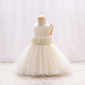 Girls Sleeveless Flared Party Dress Party Dresses   
