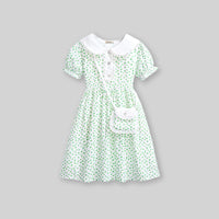 Girls Floral Print Fit & Flare Dress Casual Dresses   