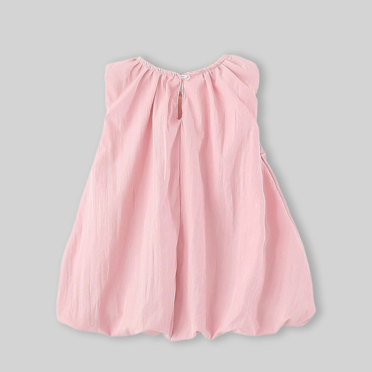 Girls Pink Cat Applique Sleeveless A-Line Dress Casual Dresses
