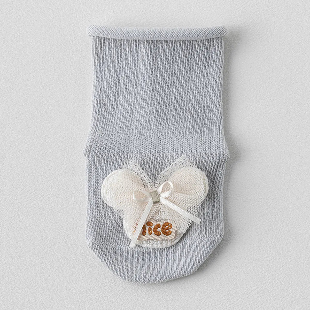 Pack of 4 Girls Multicolour Bunny And Bow Applique Calf Length Socks Socks