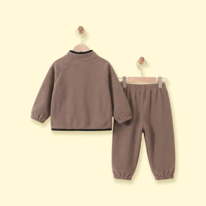 Boys Brown Long Sleeve Jacket With Pants Sets 2 pc. Sets