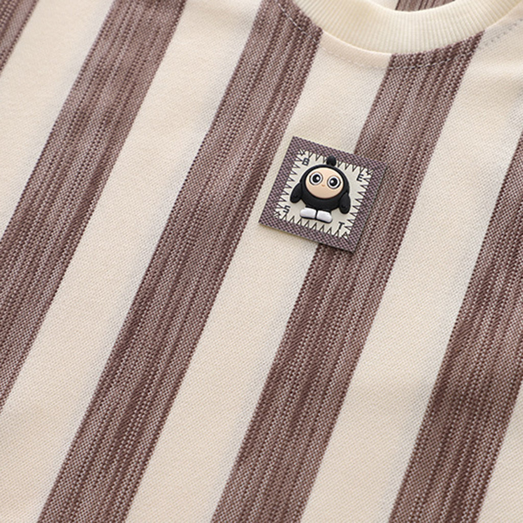 Boys Short Sleeve Striped T-Shirt With Shorts 2 pc. Sets   