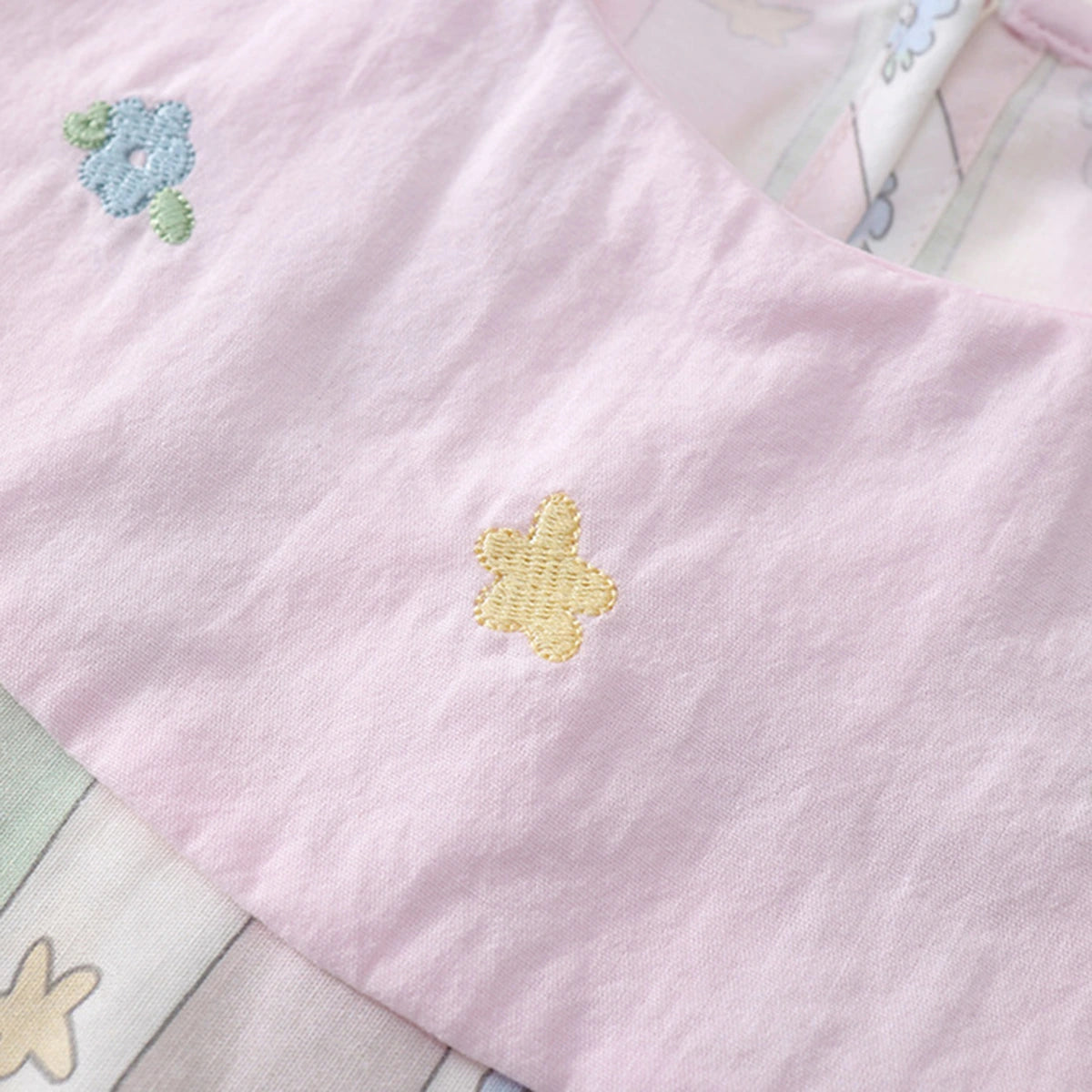 Girls Light Pink Star Striped Sleeveless A-line Dress Casual Dresses