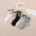 Pack of 5 Girls Multicolour Cherry Applique Ankle Length Socks Socks Multicolor 0-1 Y