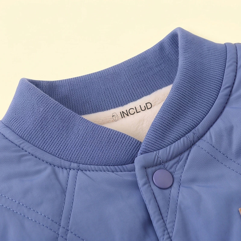 Boys Blue Long Sleeve Quilted Jacket Coats & Jackets