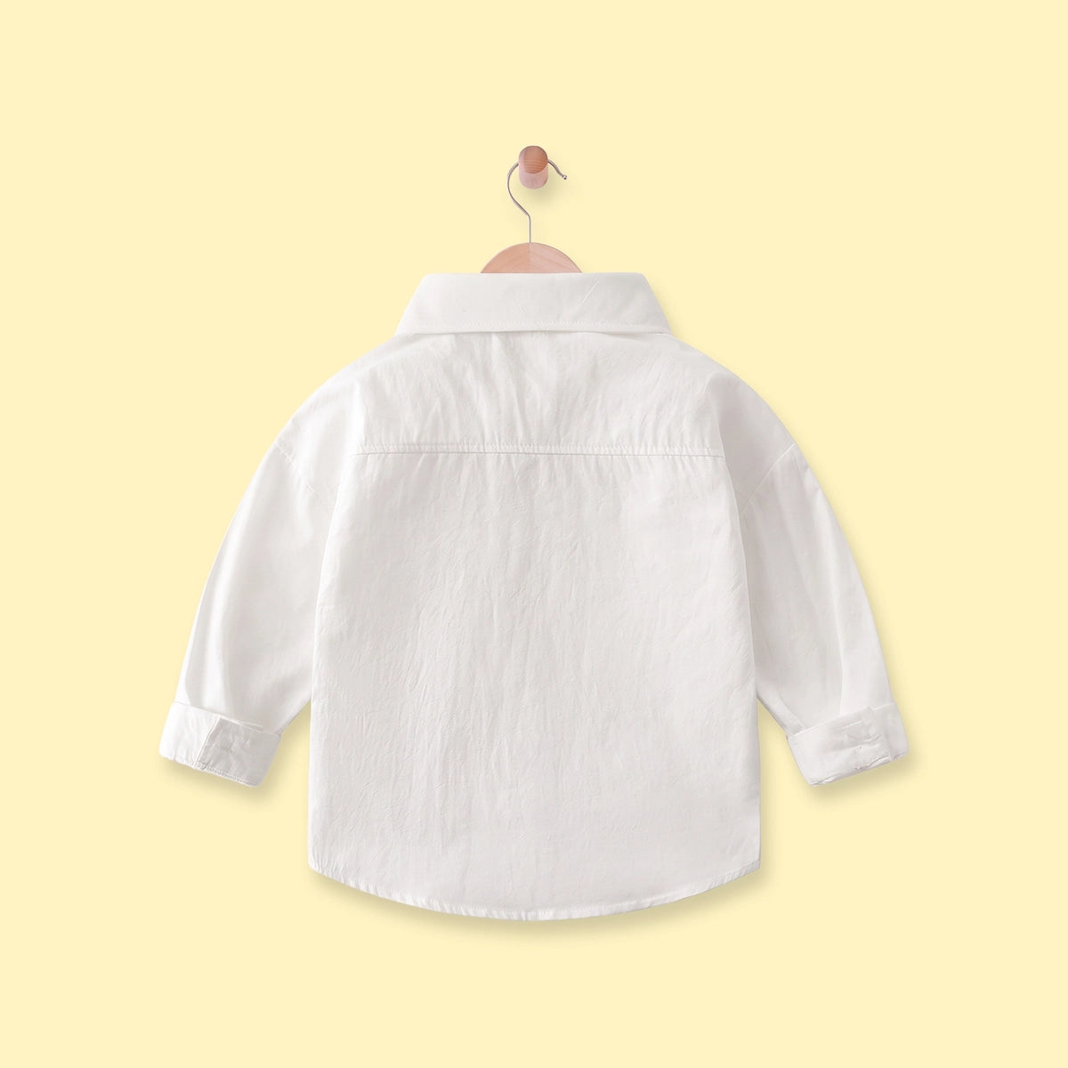 Boys White Embroidered Long Sleeve Shirt Shirts