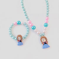 Pack Of 3 Girls Multicolour Princess Beaded Necklace & Bracelet Sets Necklace and Bracelet