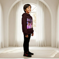 Boys Maroon K-Pop Star Graphics Hoodie Sweatshirts & Hoodies