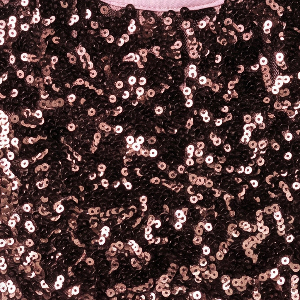 Girls Light Pink Sequins Embellished Party Gown Party Dresses