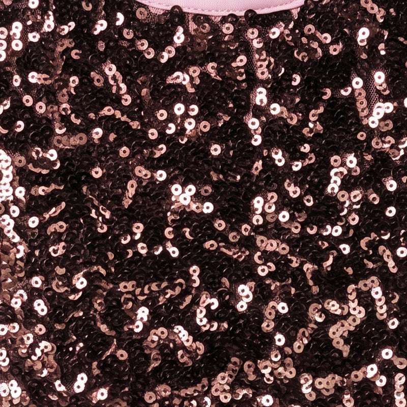 Girls Light Pink Sequins Embellished Party Gown Party Dresses