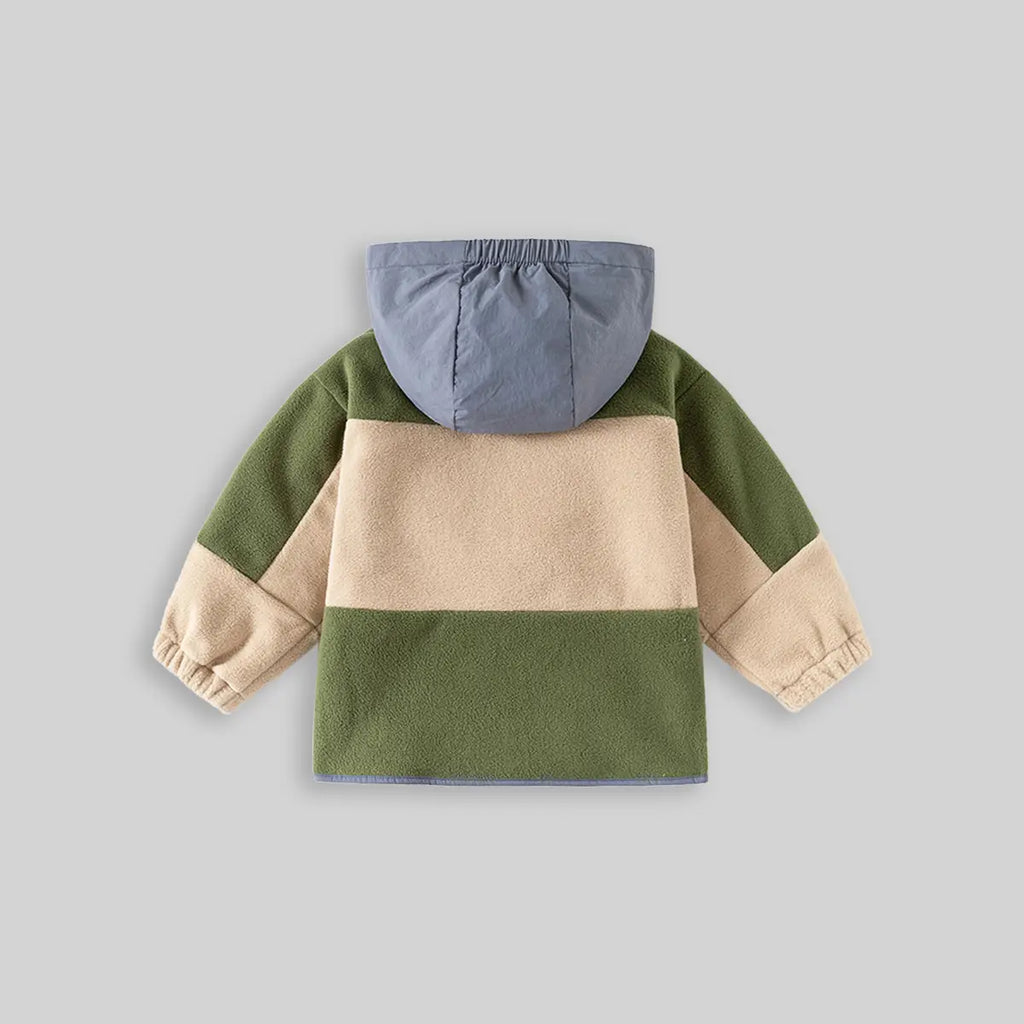 Boys Colorblocked Hooded Zip-up Jacket Coats & Jackets