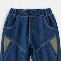 Boys Blue Relaxed Fit Denim Jeans with Elasticated Waist Pants