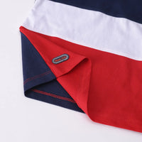 Boys Navy Blue Colorblocked Short Sleeve T-Shirt With Shorts Sets 2 pc. Sets