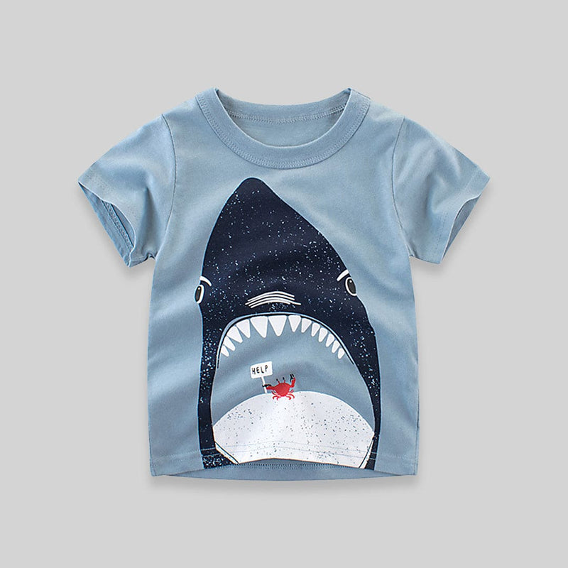 Shark Print Tshirt Tshirts   