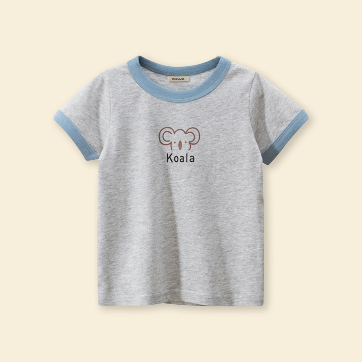 Girls Motif Printed Short Sleeves Casual Tee Tops & T-Shirts