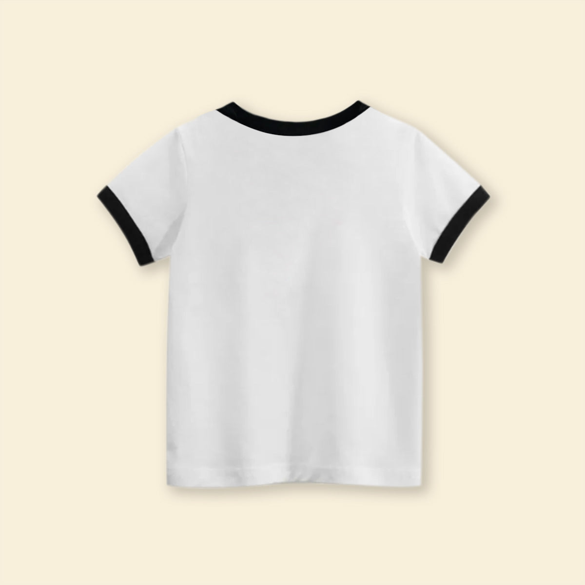 Girls Motif Printed Short Sleeves Casual Tee Tops & T-Shirts
