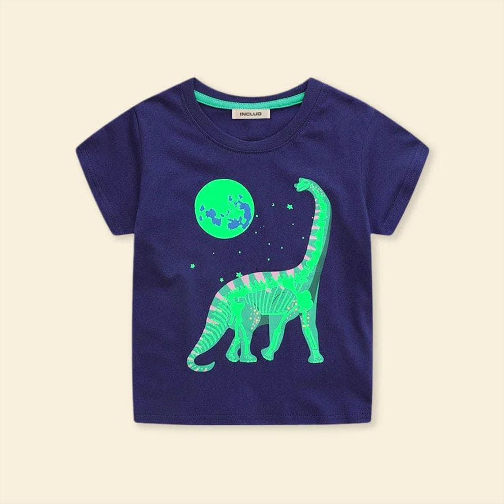 Boys Glow-in-the-Dark T-shirts Multipack Set (Set of 3) Tshirts   