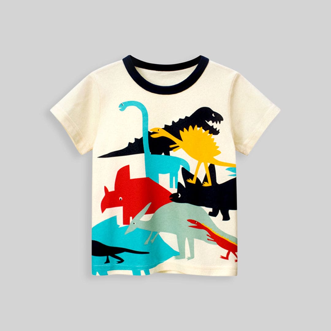 Dinosaur Print Tshirt Tshirts   