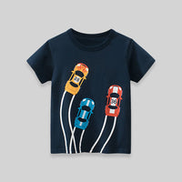 Short Sleeve Tshirt With Car print Tshirts   