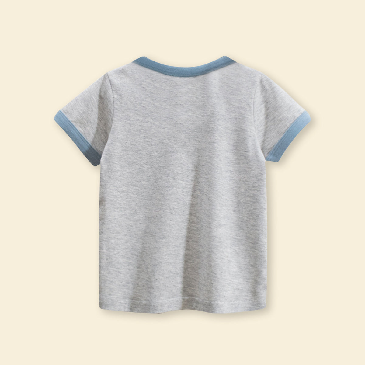 Girls Motif Printed Short Sleeves Casual Tee Tops & T-Shirts
