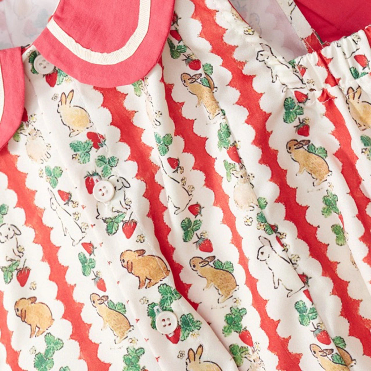 Girls Red Animal Printed Sleeveless Jumpsuit Jumpsuits