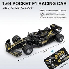 F1 Trasped Mini RC Car- Alloy Racing Toy - INCLUD Trending Accessories