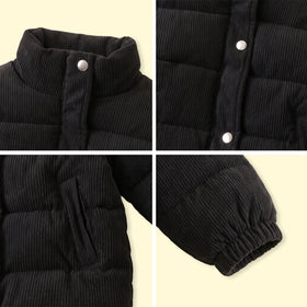 Boys Black Textured Long Sleeve Jacket Coats & Jackets