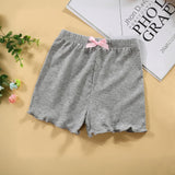 Girls Elasticated Shorts With Bow