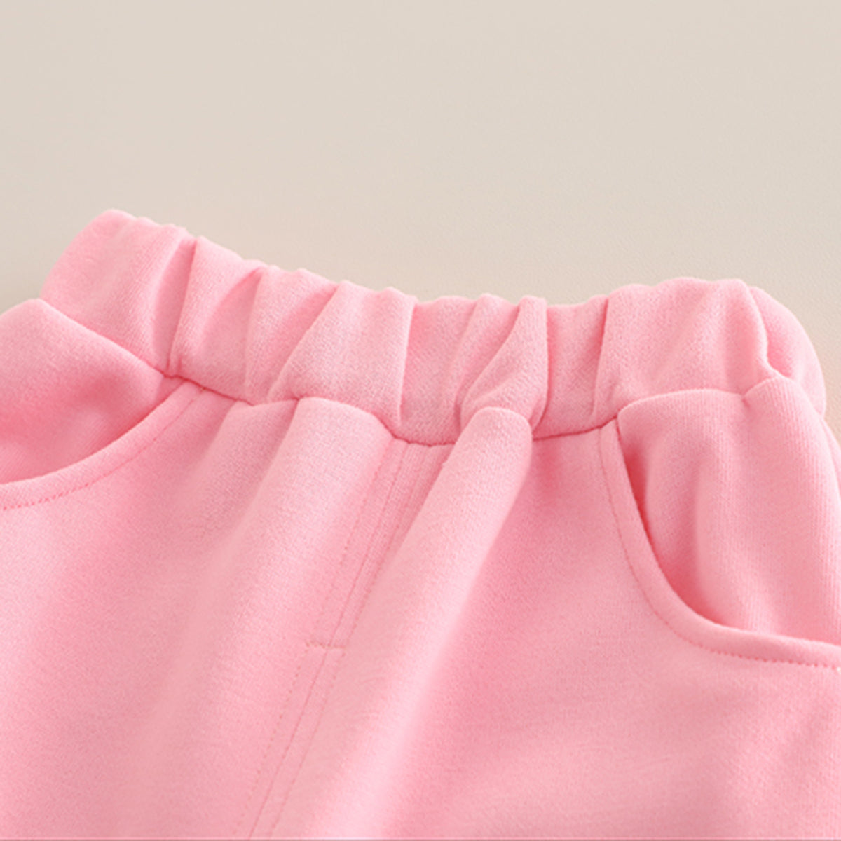 Girls Pink Rabbit Applique Sweatshirt With Joggers Set 2 pc. Sets