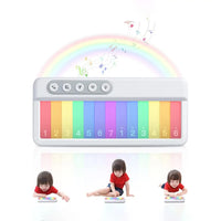 Kids Mini Rainbow Portable Piano Keyboard Trending Accessories White Onesize