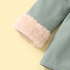Girls Green Textured Long Sleeve Trench Coat Coats & Jackets