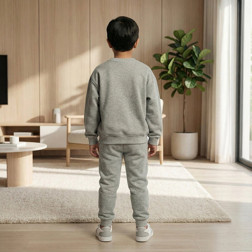 Boys Grey Neo-Sound Graphics Sweatshirt With Jogger Co-ord Sets Sets