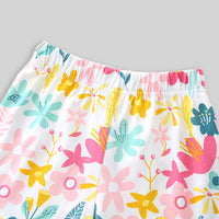 Girls Graphic Print T-Shirt With Shorts Set Sets   