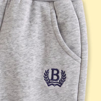 Boys Light Grey Embroidered Sweatshirt & Joggers Sets 2 pc. Sets