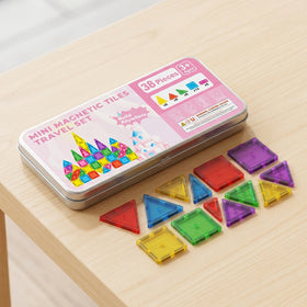 38 Pieces-Mini Magnetic Tiles Travel Set Trending Accessories