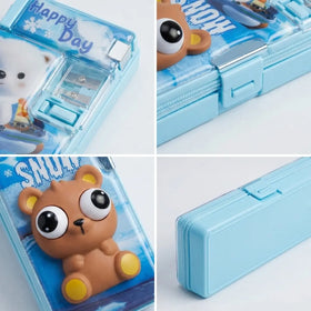 Pop Eye Bunny Cartoon Pencil Holder Box for School Kids Trending Accessories